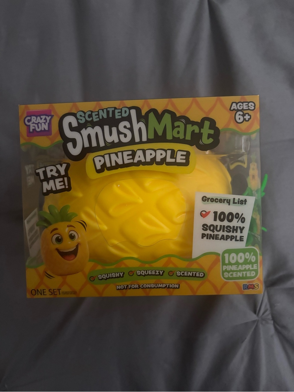 SmushMart Scented Pineapple Squishy Toy - Yellow